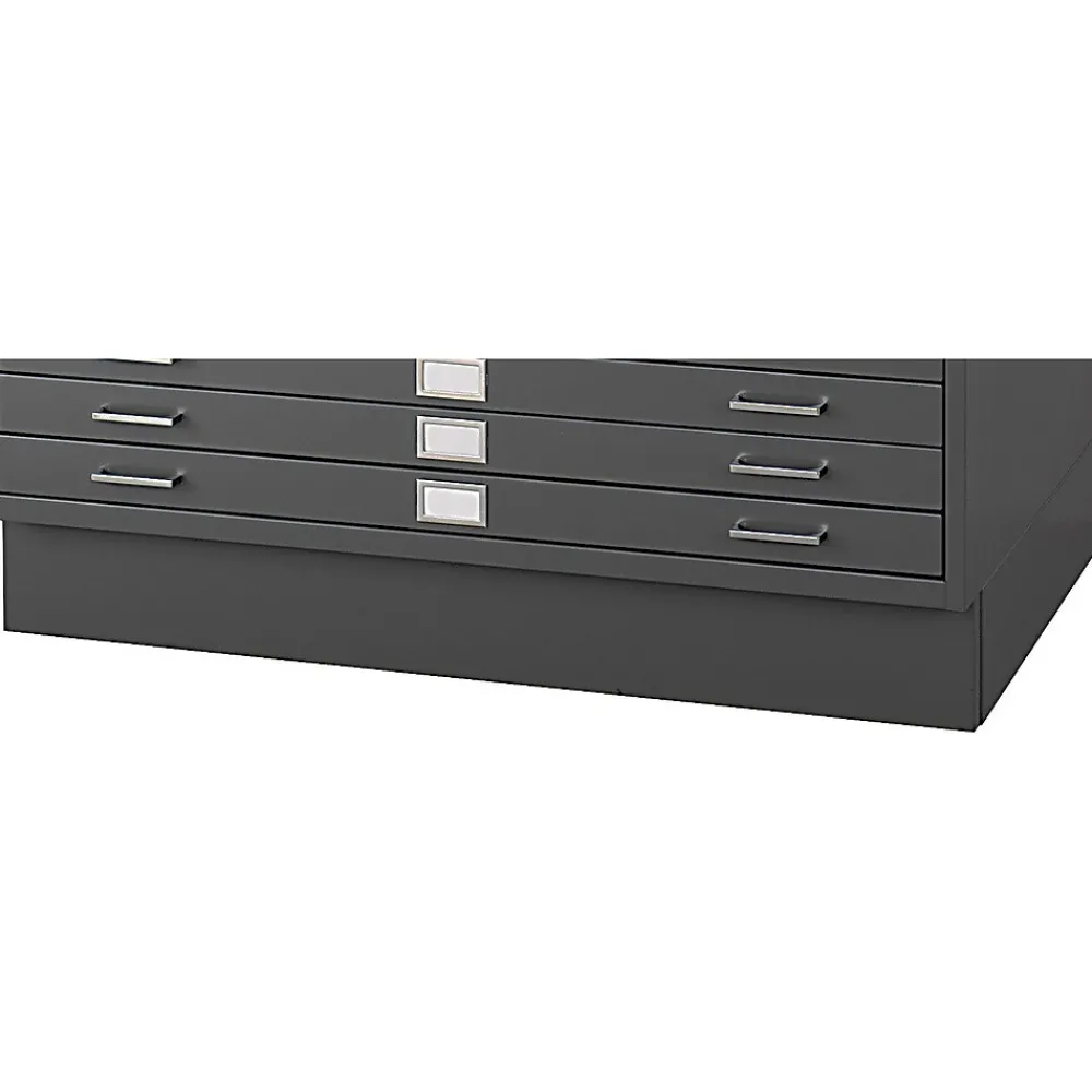 File Cabinets*Safco Closed Base Flat File Cabinet, Black (4997BLR)