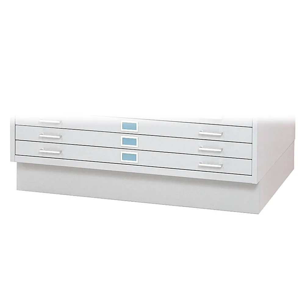File Cabinets*Safco Closed Base for Flat File Cabinet 4994, Not Assembled, White (4995WHR)