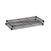 Shelving*Safco Commercial Extra 2-Shelf Metal Shelf, 48", Black (5242BL)