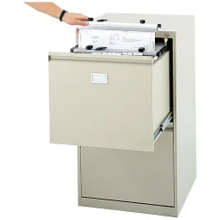 File Cabinets*Safco 2-Drawer Vertical File Cabinet, Sand, 24"D (5039)