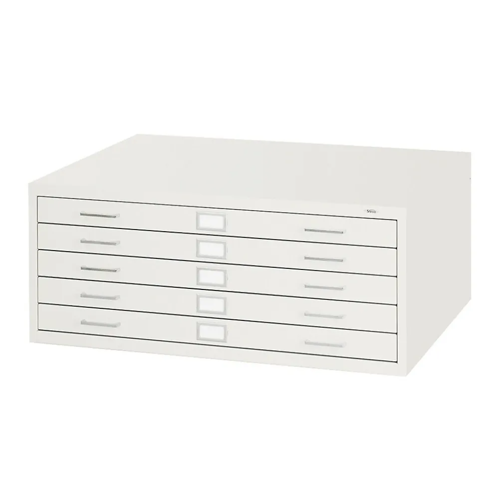 File Cabinets*Safco ® Graphic Arts 5-Drawer Steel Flat File For 24" x 36" Documents, White