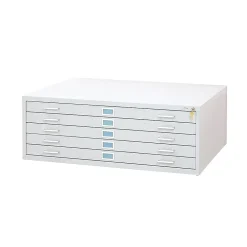 File Cabinets*Safco ® Graphic Arts 5-Drawer Steel Flat File For 30" x 42" Documents, White