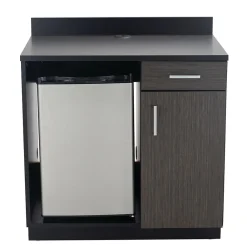 Storage Cabinets*Safco 36"H Modular Break Room Appliance Base Cabinet, Asian Night/Black (1705AN)