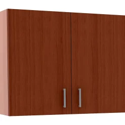 Storage Cabinets*Safco 30"H Modular Break Room Breakroom Wall Cabinet, Mahogany/Slate (1700MH)