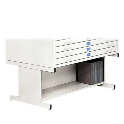 File Cabinets*Safco ® High Base For 4998 Flat File, White