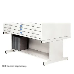 File Cabinets*Safco ® High Base For 4998 Flat File, White