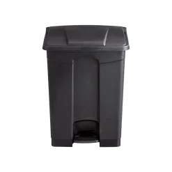 Indoor Step Trash Can, Black Plastic, 17 Gal. (9922BL)<Safco Online