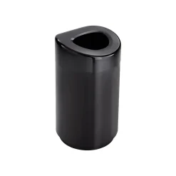 Indoor Trash Can w/Lid, Black Steel, 30 Gal. (9920BL)<Safco Hot