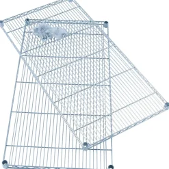 Shelving*Safco Industrial Extra 2-Shelf Wire Mounted, 48.03", Metallic Gray (5296GR)