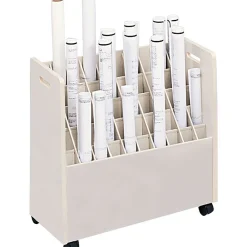 File Cabinets*Safco ® Mobile Files, for Large Roll, Tube Size: 2-3/4x2-3/4", 50 Tubes/file
