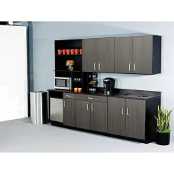 Storage Cabinets*Safco ® Modular Break Room Breakroom Wall Cabinet, Asian Night/Black, 30