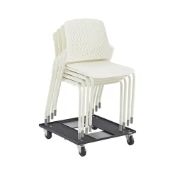 Folding & Stacking*Safco Next High-Impact Polypropylene Office Chair, White, 4/Carton (4287WH)
