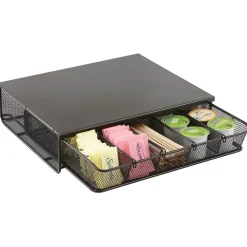 Safco ® One Drawer Hospitality Organizer, 5-Compartments, Black (3274BL)