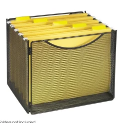 File Storage|Safco Onyx™ Desktop Box File, Black, 10"H x 12 1/2"W x 11"D