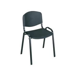 Folding & Stacking*Safco Polypropylene Banquet/Reception Chairs, Black, 4/Pack (4185BLK)