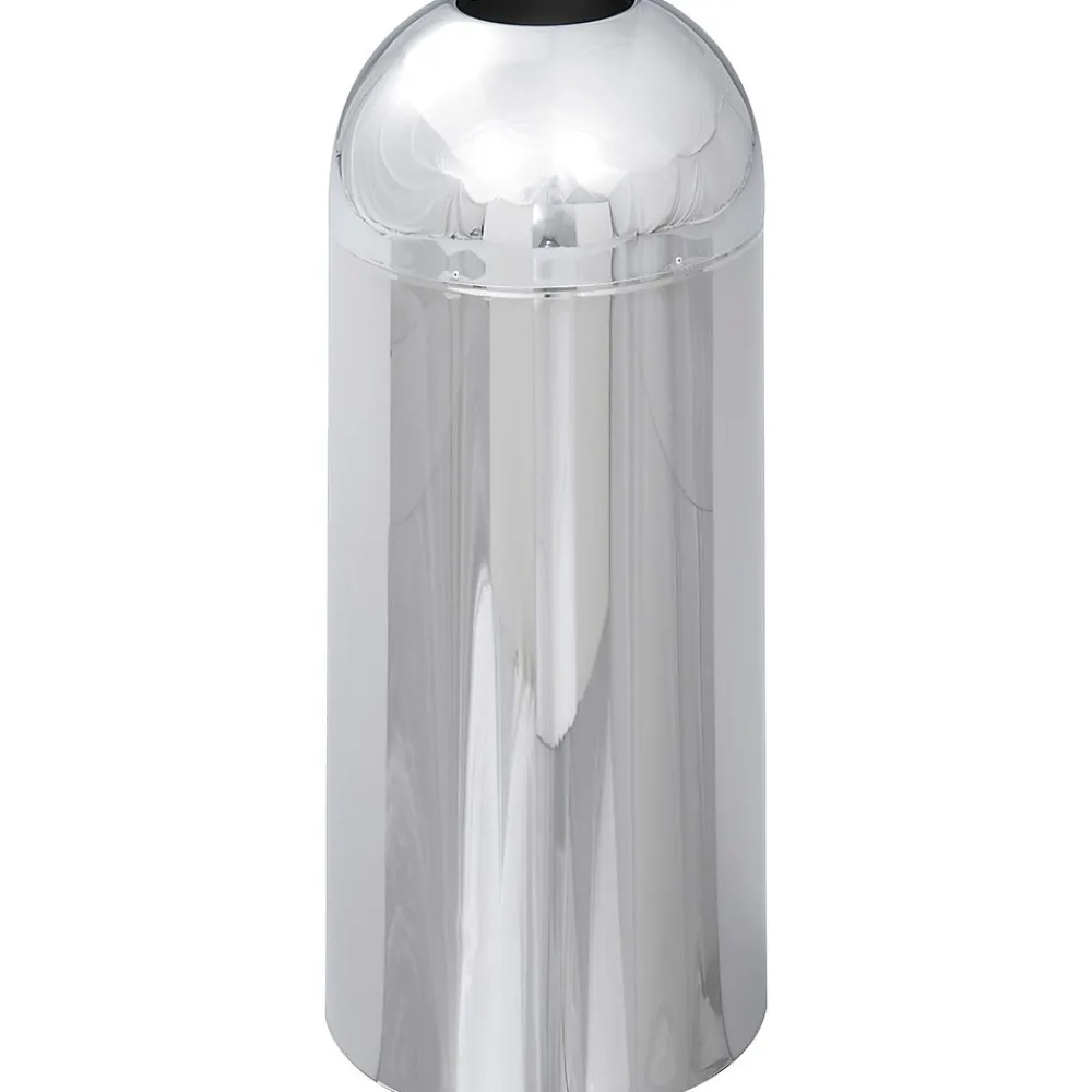 Reflections Open Top Dome Receptacle Stainless Steel Trash Can with Lid, Gray, 15 gal. (9875)<Safco Online