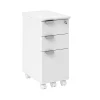 File Cabinets*Safco Resi Ped 3-Drawer Mobile Vertical File Cabinet, Letter Size, Lockable, 26.54"H x 11.57"W x 19.02"D, White (RESPEDWH)