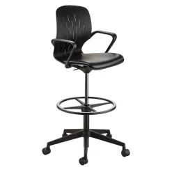 Office Chairs*Safco ® Shell™ Vinyl Upholstered Extended-Height Chair, Black (7014BL)