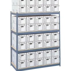 Shelving*Safco Shelves for Archival Shelving , 69", Wood, 4/Pack (5261)