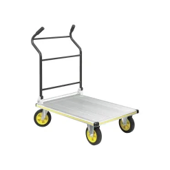 Safco STOW AWAY Platform Truck, 1000 lbs., Aluminum/Black (4053NC)