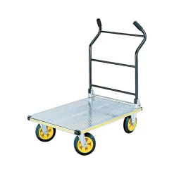 Safco STOW AWAY Platform Truck, 1000 lbs., Aluminum/Black (4053NC)