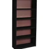 Bookcases*Safco ValueMate Economy 5-Shelf 42.2"H Steel Bookcase, Black (7173BL)
