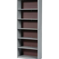 Bookcases*Safco ValueMate Economy 6-Shelf 80"H Steel Bookcase, Gray (7174GR)