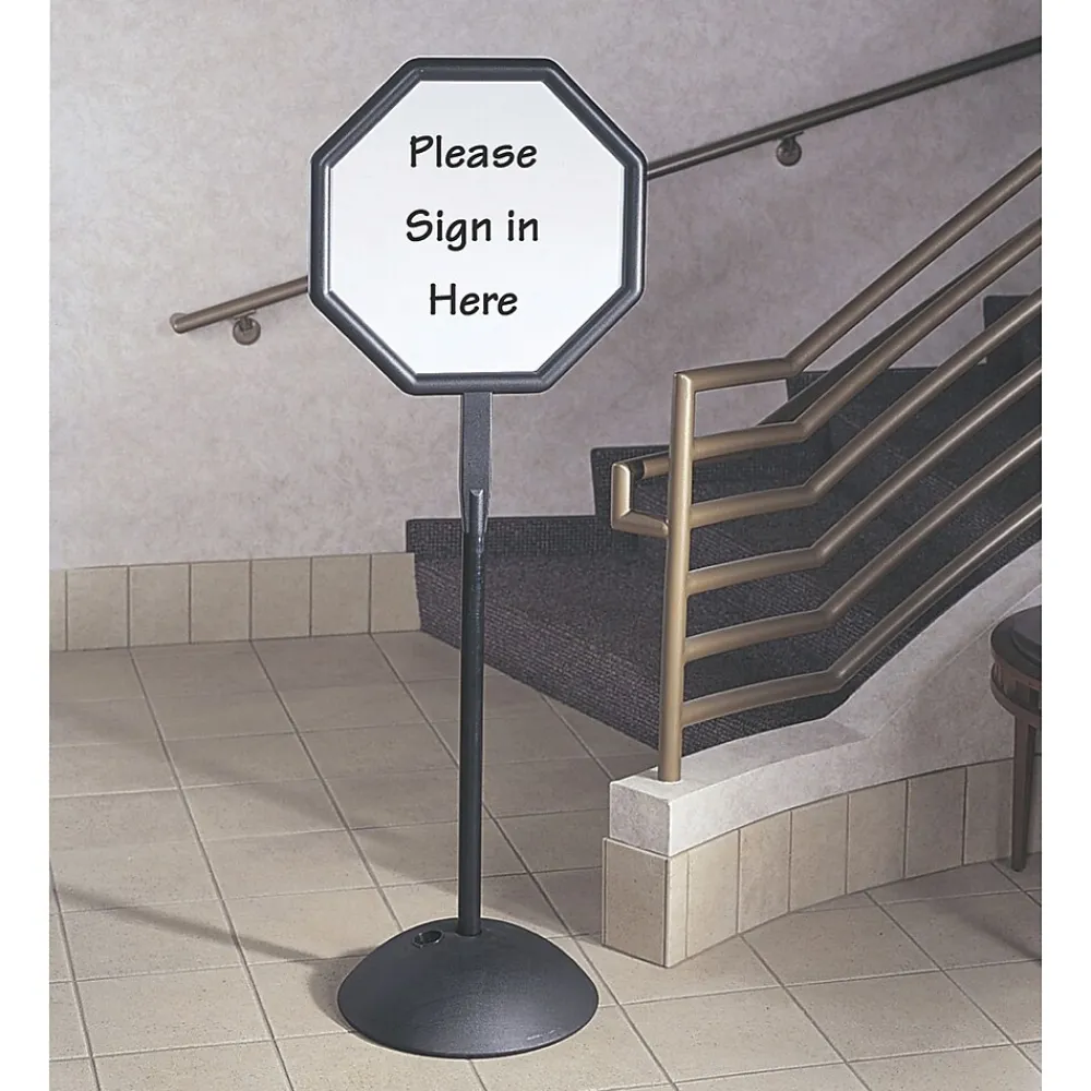 Dry Erase*Safco WriteWay Dry-Erase Paint Mobile Whiteboard, Black Frame, 1.88' x 5.42' (4118BL)