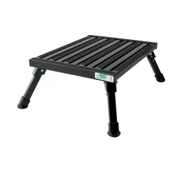 Safety Step Large Folding Aluminum Step, 100lb. (F-08C-BLK)