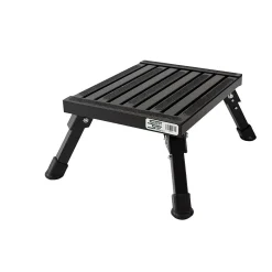 Safety Step Small Folding Aluminum Step, 1000lbs (S-07C-BLK)
