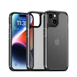 SaharaCase Anti-Slip MagSafe Phone Case for iPhone 15, Shock Absorbing, Black (CP00439)