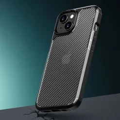 SaharaCase Anti-Slip MagSafe Phone Case for iPhone 15 Plus, Shock Absorbing, Black (CP00448)