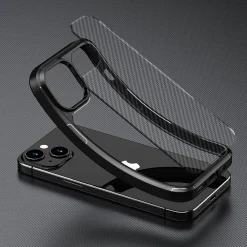SaharaCase Anti-Slip MagSafe Phone Case for iPhone 15 Plus, Shock Absorbing, Black (CP00448)