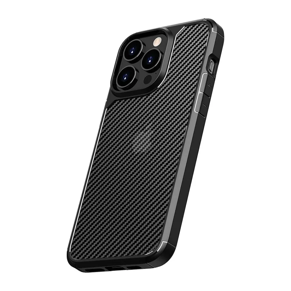 SaharaCase Anti-Slip MagSafe Phone Case for iPhone 15 Pro Max, Shock Absorbing, Black (CP00470)