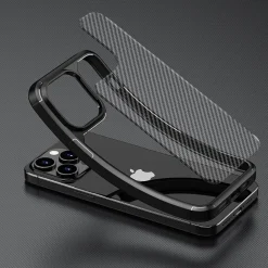 SaharaCase Anti-Slip MagSafe Phone Case for iPhone 15 Pro, Shock Absorbing, Black (CP00457)