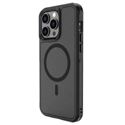 SaharaCase Armor Series Hard Shell Case, Tempered Glass Screen, Camera Protector for iPhone 15 Pro Max, Black (CP482ZD128ZD131)