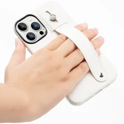 SaharaCase FingerGrip MagSafe Phone Case for iPhone 15 Pro Max, Shock Absorbing, White (CP00479)