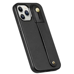 SaharaCase FingerGrip MagSafe Phone Case for iPhone 15 Pro, Shock Absorbing, Black (CP00465)