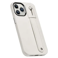 SaharaCase FingerGrip MagSafe Phone Case for iPhone 15 Pro, Shock Absorbing, White (CP00466)