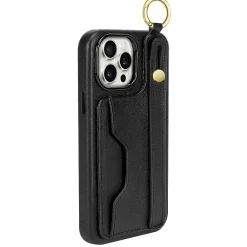 SaharaCase FingerGrip MagSafe Phone Case for iPhone 15 Pro Max, Shock Absorbing, Black (CP00484)