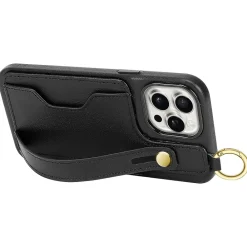 SaharaCase FingerGrip MagSafe Phone Case for iPhone 15 Pro Max, Shock Absorbing, Black (CP00484)