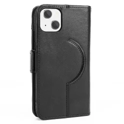 SaharaCase Folio Wallet MagSafe Phone Case for iPhone 15 Plus, Shock Absorbing, Black (CP00454)