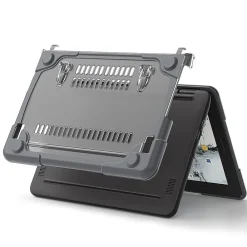 Hard Shell Laptop Case for Dell Chromebook, Gray/Clear (LT00054)<SaharaCase Clearance