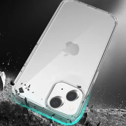 SaharaCase Hybrid-Flex Hard Shell MagSafe Phone Case for iPhone 15 Plus, Shock Absorbing, Clear (CP00447)