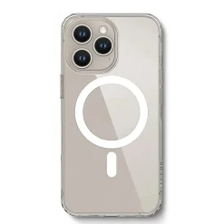 SaharaCase Hybrid-Flex Hard Shell MagSafe Case for iPhone 15 Pro Max, Shock Absorbing, Clear (CP00472)