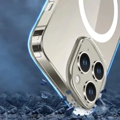 SaharaCase Hybrid-Flex Hard Shell MagSafe Case for iPhone 15 Pro Max, Shock Absorbing, Clear (CP00472)