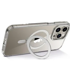 SaharaCase Hybrid-Flex Kickstand MagSafe Phone Case for iPhone 15 Pro Max, Shock Absorbing, Clear (CP00473)