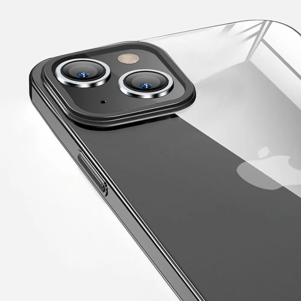 SaharaCase Hybrid-Flex Ultra Thin MagSafe Phone Case for iPhone 15 Plus, Shock Absorbing, Black (CP00449)