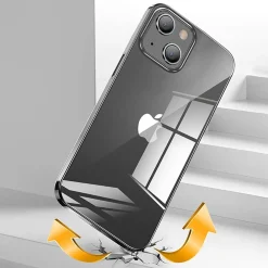 SaharaCase Hybrid-Flex Ultra Thin MagSafe Phone Case for iPhone 15, Shock Absorbing, Black (CP00440)