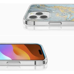 SaharaCase MagSafe Phone Case for iPhone 15 Pro Max, Shock Absorbing, Blue Marble (CP00475)